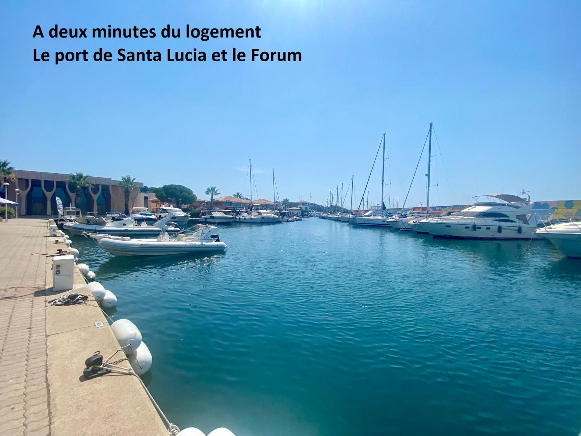 Appartement Face Mer Et Port Santa Lucia Climatise Et Wifi Saint-Raphaël Exteriör bild